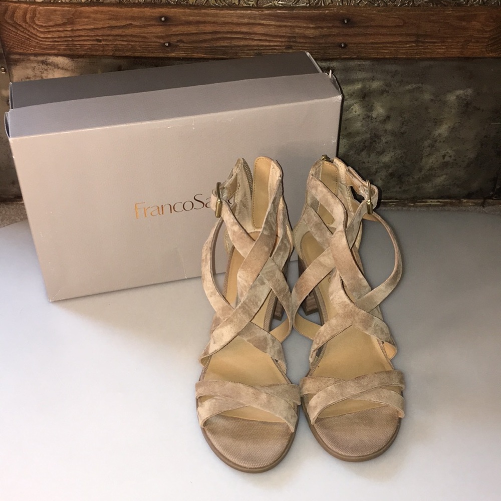 Franco Sarto Suede Sandal in Size 7